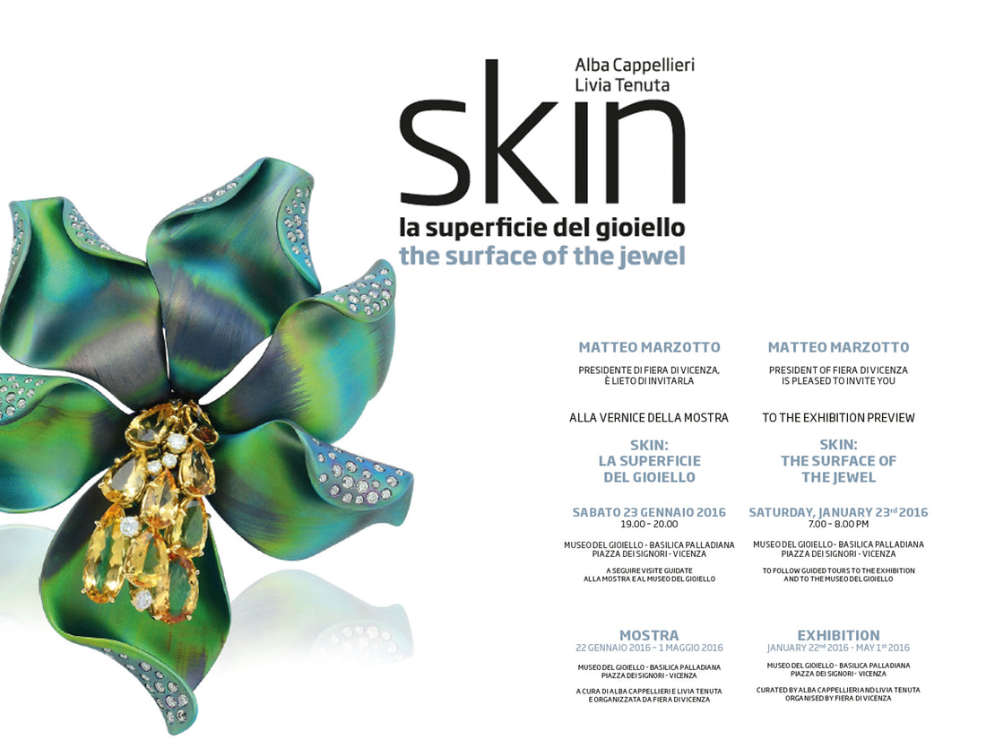 Skin - la superficie del gioiello, mostra al Museo del Gioiello di Vicenza, Roberta Risolo selezionata con la sua spilla Roots