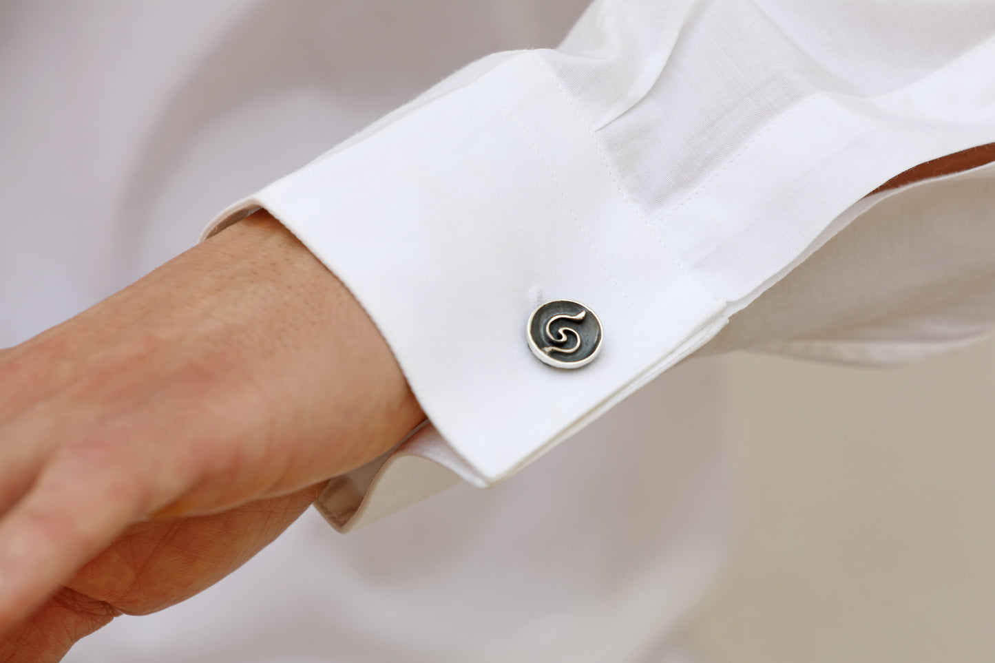 Gemelli Segni argento brunito