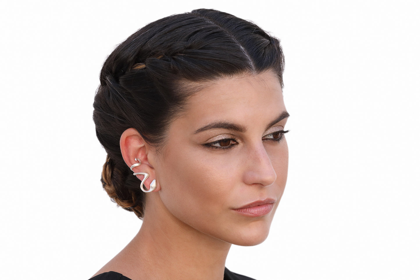 Orecchini Ear cuff Hydra argento