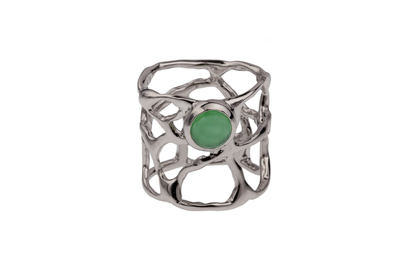 Anello One rodio e pietra