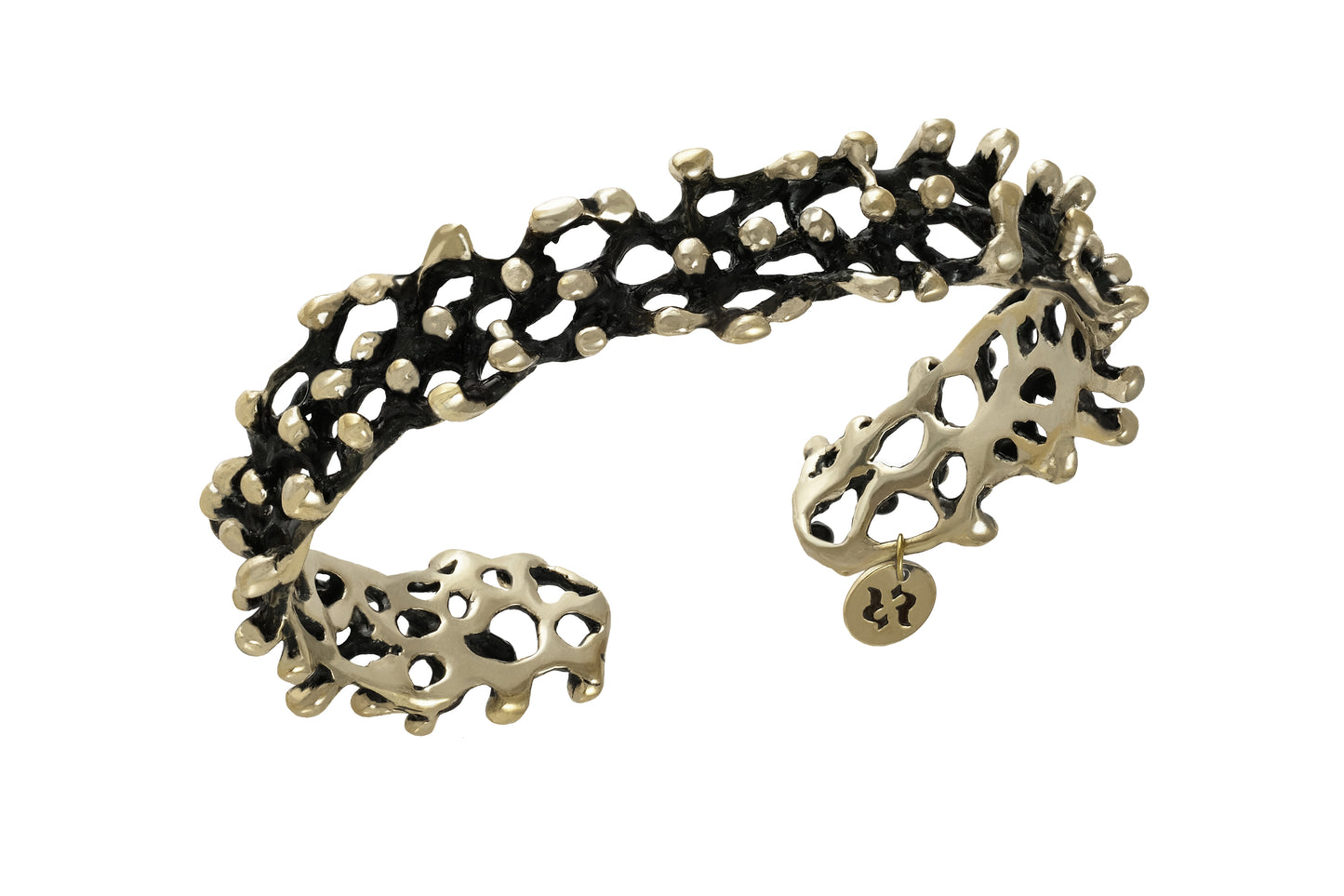 Bracciale Abbracci ottone brunito