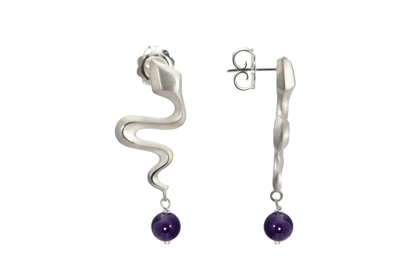 Orecchini Hydra argento con pietre o perle