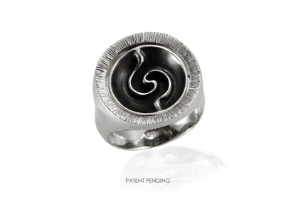 Anello Segni Doppio argento