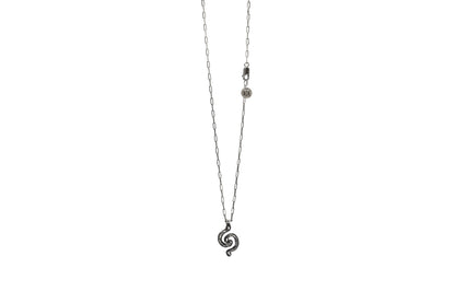 Collana con ciondolo Doppia Spirale argento