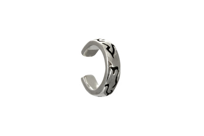Orecchino Ear cuff Segni singolo argento