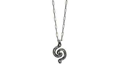 Collana con ciondolo Doppia Spirale argento