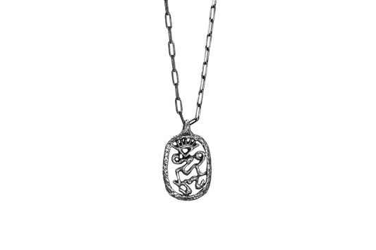 Collana con ciondolo Sciamano Danzante argento
